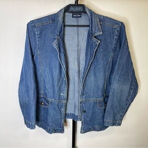 Vintage Baccini Blue Denim Jean Jacket Size 22/24 Women’s 100% Cotton